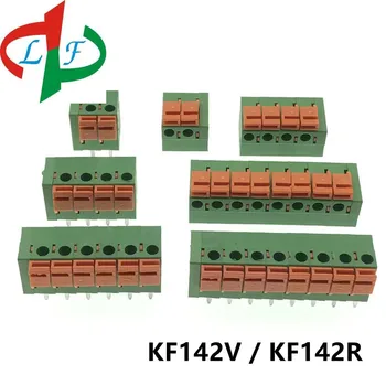 5 adet KF142V KF142R 5.08 mm PCB Yaylı Terminal Bloğu KF128-5.08 2P 3P4P 5P 6P 8P Terminal Konnektörü