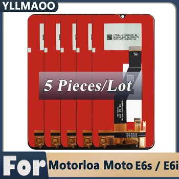 5 Adet Orijinal Motorola Moto E6S E6İ lcd ekran dokunmatik ekranlı sayısallaştırıcı grup Değiştirme Moto E6s E6i Ekran