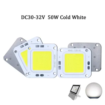5 adet yüksek güç 1500mA LED COB çipleri DC30 - 32V 50W ışık boncuk SMD DIY LED sıcak beyaz projektör Spot ışık taşınabilir LED