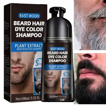 5 Dakika Sakal Boyası Kararma Sakal Şampuanı Doğal Güvenli Saç Boyası Saç Boyama Ürünleri Saç Bakımı Erkekler İçin 100ml