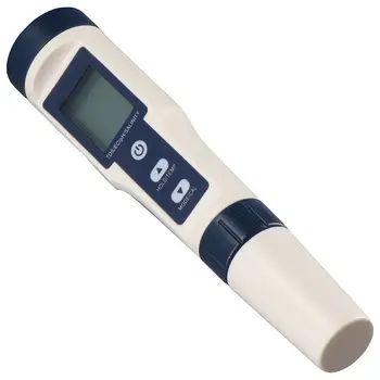 5 in 1 Havuz Tuz Test Cihazı Büyük Arkadan Aydınlatmalı Ekran TDS / EC / PH / Tuzluluk / Sıcaklık Dijital Tuzluluk Ölçer TDS Su Kalitesi Test Cihazı
