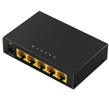 5 Port 10/100 Mbps Anahtarı Yönetilmeyen Anahtarı Ethernet Anahtarı Ev Ağ Splitter Tak ve Çalıştır ABD Plug