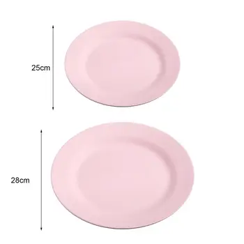 5 Renk Uygun kaymaz Taban Kolay Temiz Yemek Tabağı Plastik yemek tabağı Dayanıklı Mutfak için