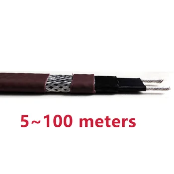 5 ~ 100 metre ANTİ-KOROZYON kılıf UV donma koruması kendini düzenleyen ısıtma kablosu 110V 220V