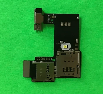 50 Adet / grup Motorola Moto G2 G+1 2014 (Gen 2) XT1063 XT1068 Çift Tek Sım kart okuyucu Flex Kablo SD Bellek