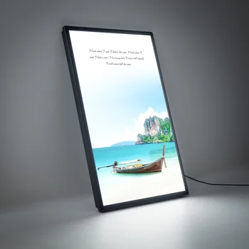 60X80Cm 60X90Cm Led ışık kutusu arkadan aydınlatmalı tabela Led ışık ekran reklam panosu