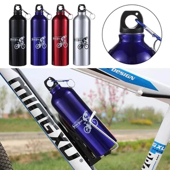 750 Ml Bisiklet Alüminyum Su Şişesi Dağ Bisikleti Su Bardağı Spor Su Şişesi Bisiklet Su Şişesi Fincan Tırmanma Toka ile