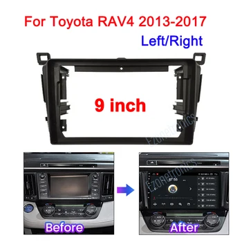 9 İnç / 10.1 inç Araba Radyo Fasya Çerçeve Paneli Dashboard Sol Sağ TOYOTA RAV4 2012-2018 Dash Kurulum Montaj Trim Plakası
