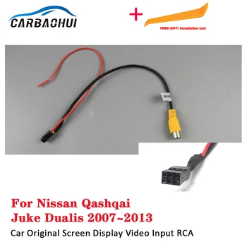 Adaptör Bağlantı Kablosu Nissan Qashqai Juke Dualis 2007 ~ 2013 RCA Girişi araba Dikiz Reversing Kamera Adaptör Kablosu
