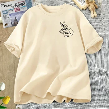 Akı El Kon Chainsawman T-shirt Kadın Erkek Pamuk Anime Manga Tişört Pamuk T Shirt Kadın Giyim Streetwear tops