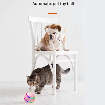 Akıllı Oyuncaklar Top Oyuncak Dayanıklı Otomatik Haddeleme Topu Köpek Kediler Kediler Oyuncak Evcil Hayvan Malzemeleri