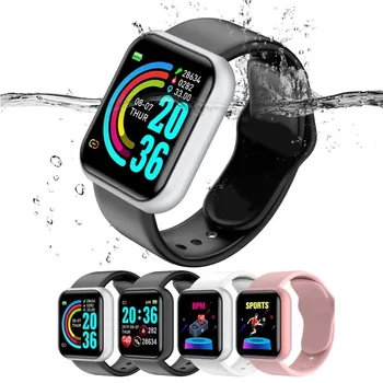 Akıllı Reloj Smartwatch Y68 akıllı bilezik Sağlık Spor takip bilekliği D20 Smartwatch