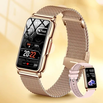 Akıllı saat Kadın Tam Dokunmatik Ekran Bluetooth Çağrı IP67 Su Geçirmez Bayanlar Saatler Spor Spor İzci Smartwatch Kadınlar