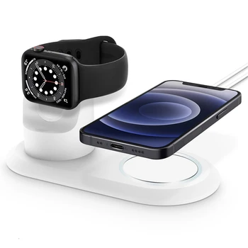 Apple Watch Serisi için silikon Şarj Standı Tutucu şarj istasyonu standı 8 7 6 5 4 3 2 1 44/42 40/38 45/41 Magsafe için şarj cihazı