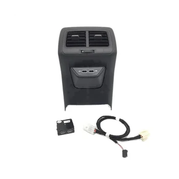 Araba Arka Hava Firar Trim Çerçeve Merkezi Kol Dayama için USB Adaptörü ile Golf 7 MK7 2013-2019 5GG864298B82V