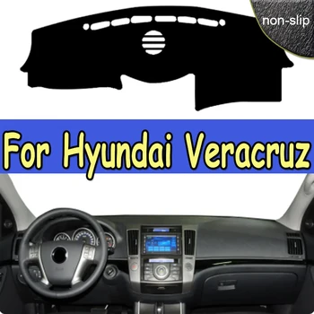 Araba Dashboard Kapak DashMat Halı Hyundai Veracruz 2007 İçin 2008 2009 2010 2011 2012 Pelerin RHD LHD Güneş Gölge Konsolu Koruyucu