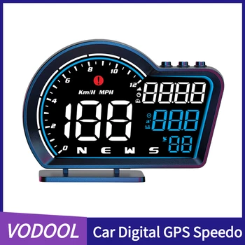 Araba Dijital GPS Speedo HD Otomatik Akıllı Hız Göstergesi Güvenlik Alarmı Dijital Hız Kilometre Ölçer LED Ekran Kamyon Elektrik Motoru