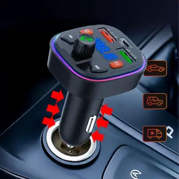 Araba Hızlı Şarj Sigara çakmak adaptörü Taşınabilir Kablosuz bluetooth Adaptörü Araba MP3 Çalar FM Verici Araba Aksesuarları