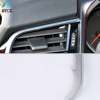 Araba styling için ABS Krom Ön Hava Firar Çerçeve Trim Kapakları Dekorasyon Toyota Camry 2018 2019 İçin sol Tarafında pano