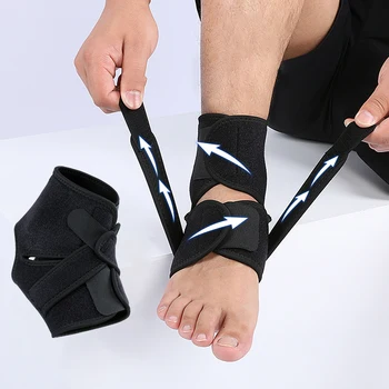 Ayarlanabilir ayak Bileği Brace sıkıştırma manşonu Erkekler Kadınlar için Hafif Ayak Bileği Desteği Sabitleyici Burkulan Ayak Bileği Yaralanması Kurtarma