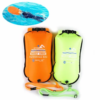 Açık Kamp 20L Çantası Şişme Yüzmek Şamandıra Güvenlik Çift Hava Şamandıra Kuru Çanta bel kemeri Su Sporları Yüzme Plaj Havuzu