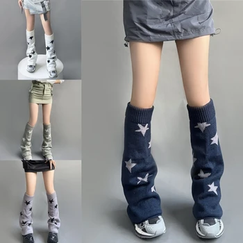 Bacak ısıtıcısı s Kadın Kızlar Japon Tarzı Lolitas bacak ısıtıcısı Yıldız Örgü Uzun Çorap Damla nakliye