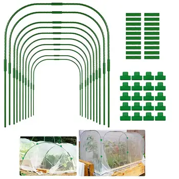 Bahçe destek çerçevesi Yeniden Kullanılabilir Sera Sıra Kapak Klipleri Bahçe Evleri Büyüyen Çerçeve Uzun Bitki Büyümek Tünel Bahçe Kumaş