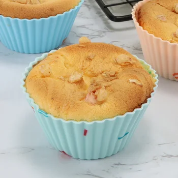 Bakeware Maker Muffin Cupcake Pişirme Kalıpları 20 adet / takım Silikon Kek Kalıbı Doğum Günü Partisi Mutfak Pişirme DIY Kek Dekorasyon Araçları