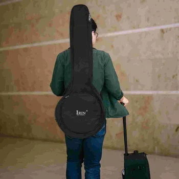Banjo Çanta Kalınlaşmış Sırt Çantası Oxford Kumaş Su Geçirmez Kılıf Duffle Seyahat Konser Pamuk Siyah