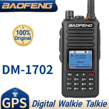 Baofeng DM - 1702 Dijital Mobil Radyo El Terminali VHF ve UHF 1024 Kanal DMR Çift Zaman Yuvası Radyolar Katmanlı 2 GPS Walkie Tal
