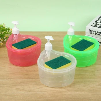 Basın Kutusu Çok Amaçlı Sabunluk 3 Renkte Mevcuttur Bulaşık deterjanı Dağıtıcı Dayanıklı Yaratıcı Sabunluk Pe 100g