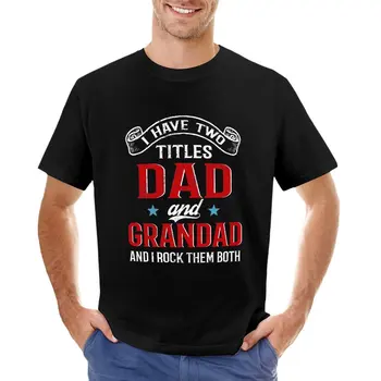 Ben iki Başlık Baba ve Büyükbaba Komik Doğum Günü Babalar günü T-Shirt siyah t shirt kedi gömlek erkek şampiyonu t shirt