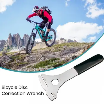 Bisiklet disk fren rotoru Hizalama Truing Aracı disk fren Balataları Spacer MTB Bisiklet Tamir Düzeltme Anahtarı