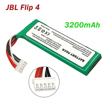 Bluetooth kablosuz hoparlör Pil JBL Flip 4 Gri GSP872693 3.7 V 3200mAh Pil Bateria Jbl Flip 4 şarj edilebilir pil