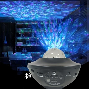 Bluetooth USB Müzik Çalar Yıldız Gece Lambası Romantik Projeksiyon Lambası hediyelerrenkli Yıldızlı Gökyüzü Galaxy Projektör Gece Lambası Çocuk