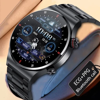 Bluetooth Çağrı Akıllı İzle Erkekler Kadınlar Spor Kalp Hızı Kan Basıncı HD Ekran Su Geçirmez smartwatch Huawei Xiaomi için