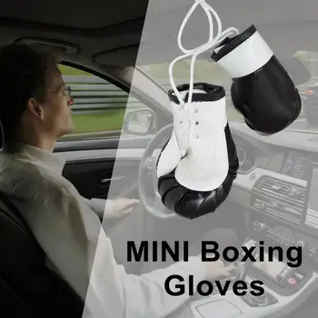 Boks eldiveni Kolye Gerçekçi Mini boks eldiveni Kolye Su Geçirmez Araba İç Dekorasyon Aşınmaya Dayanıklı Tasarım