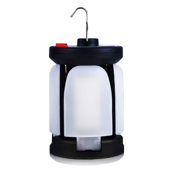 BORUiT kamp led ışık USB şarj edilebilir taşınabilir katlanabilir fener 6 aydınlatma modları açık balıkçılık seyahat lambası acil durum ışığı