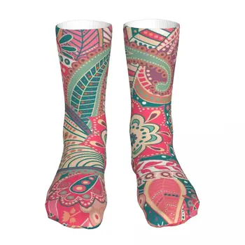 Boyama Çiçek Unisex Yenilik Çorap Kış Çorap Sıcak Kalın Örgü Yumuşak Rahat Çorap