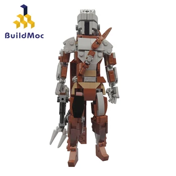Buildmoc 381 ADET Tuğla Uzay Avcıları Djarin Aksiyon Figürleri Modeli MOC Set Yapı Taşları Modeli Dıy Oyuncaklar Çocuklar Çocuklar için Hediyeler