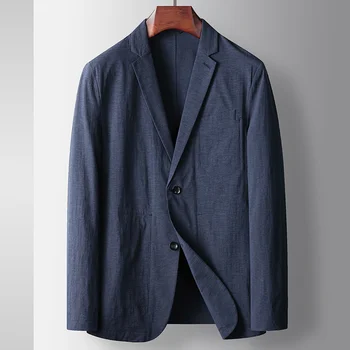 C9903 ilkbahar ve yaz erkek mikro elastik rahat takım elbise düz renk ışık lüks gençlik rahat ince kesit ceket