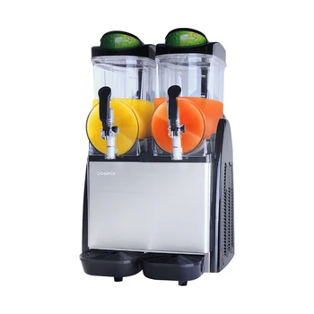 CE dondurulmuş içecek slush makinesi ucuz ticari 2 kase granita slush buz makinesi fiyat aperatif slush makinesi