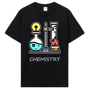 Chemistries komik tişört Komik Bilim Noel Ağacı Erkek Kız Benzersiz T Shirt Erkekler İçin Tees Tops Komik Yeni Grafik Casual Tshirt