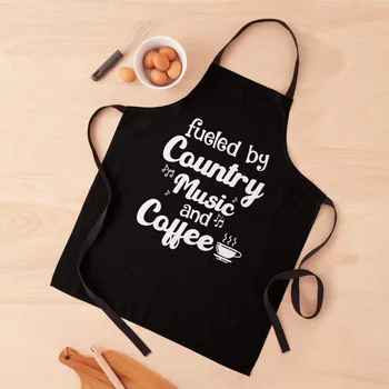 Country Müzik Ve Kahve Önlük Su Geçirmez Mutfak Önlüğü Kadınlar İçin Kadın Mutfak Önlüğü