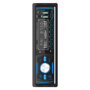 DAB + Merkezi Multimedya RDS AM FM Çift USB Araç Ses Bluetooth uyumlu Stereo Çalar USB Şarj TF Dijital Araba Radyo 7 Renk