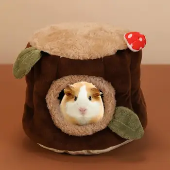 Dayanıklı Hamster Evi Sevimli Taşınabilir Hamster Yuva Sevimli Güdük Tasarım Sincap Yatak Kafesi