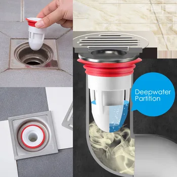 Deodorant Zemin Drenaj Çekirdek Su tahliye filtresi Mutfak Banyo Tuvalet Fiş Tuzak Sifon Lavabo Kanalizasyon Haşere Kontrolü