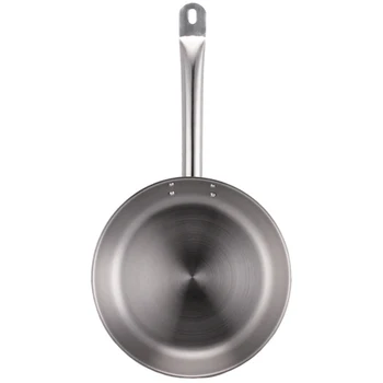 DIKER-Mutfak 20 Cm Indüksiyon kızartma tavası Paslanmaz Çelik Tava Tava Tencere Aksesuarları Pişirme Araçları