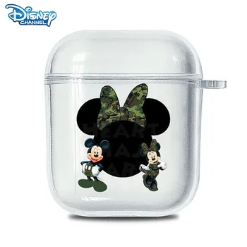 Disney Mickey Minnie Kulaklık Kılıfı Apple AirPods için 1 2 AirPods Pro 2 Sevimli Anti-fall Her şey dahil Kulaklık Koruyucu Kapak