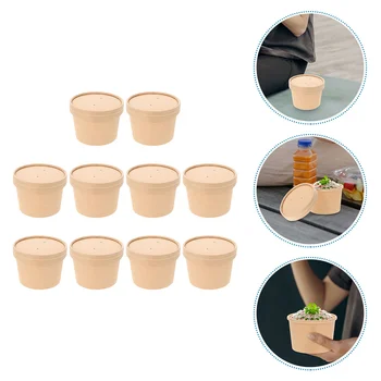Dondurma Bardakları Yoğurt Saklama Kasesi Kağıt Soğuk Çorba Tek Kullanımlık Kek Puding Ambalajı